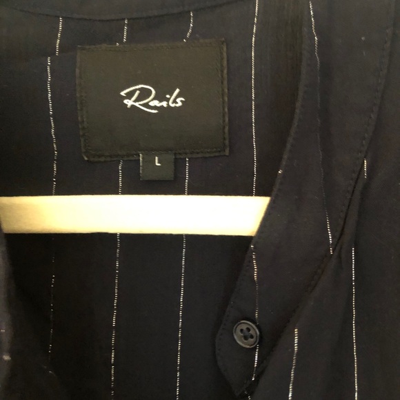 Rails Piper Ruffle Tie Top button down blouse - Picture 3 of 7